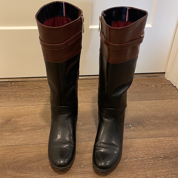 Tommy Hilfiger, size 8, black and brown - Picture 3 of 6